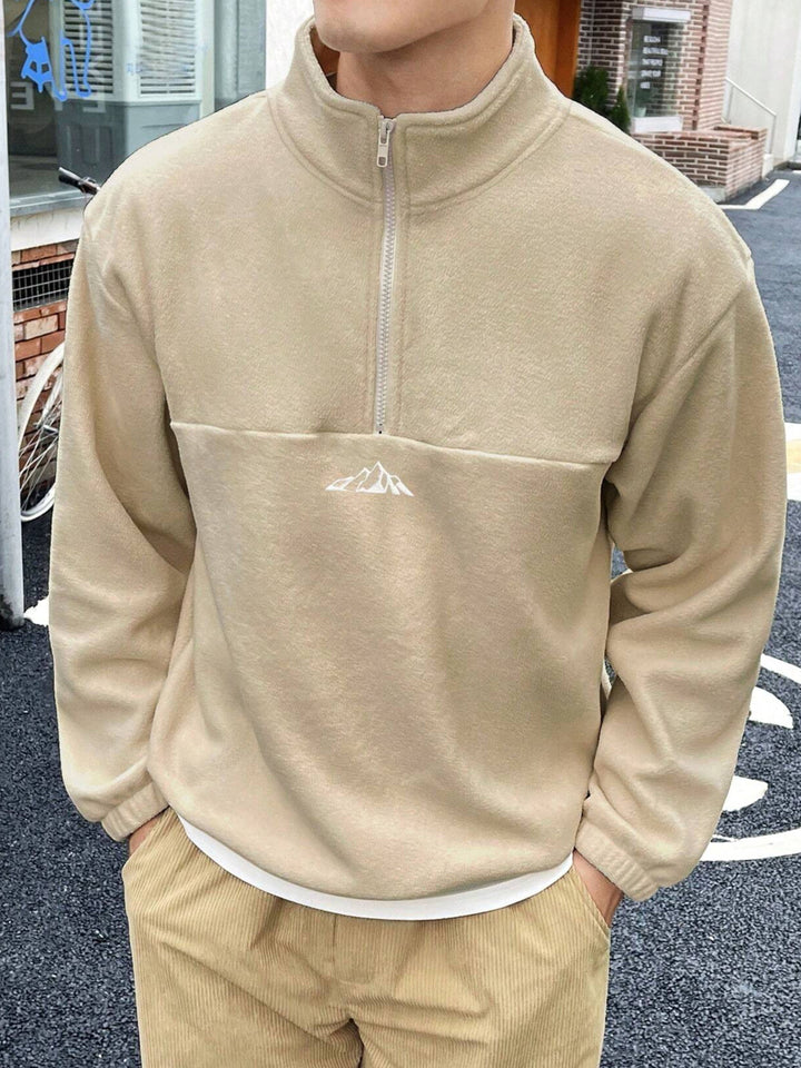 DANRIC | Sweat-shirt confortable à demi-zip