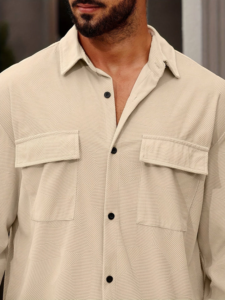 CLARIX | Tenue d'été décontractée avec chemise à col cranté et pantalon