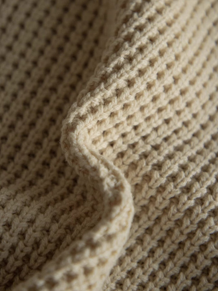 GILVAN | Pull en maille unie à col rond pour homme