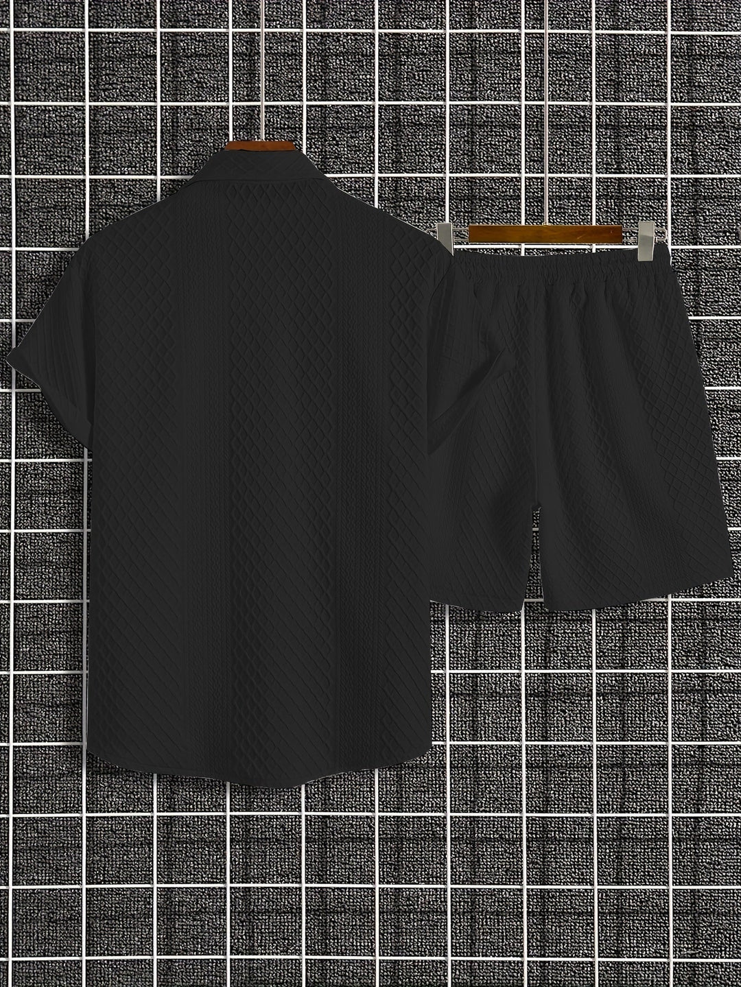 LEVANTO | Solid Checked Knitted Set