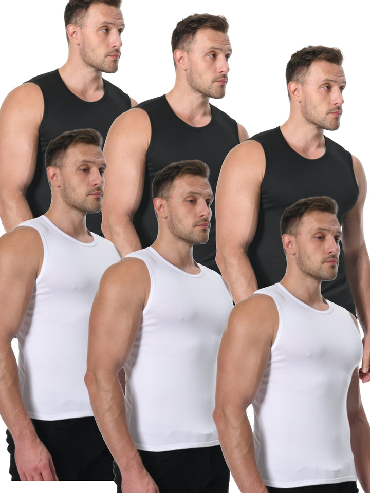BENVAR | 6-Piece Men’s Basic Solid Color Vest