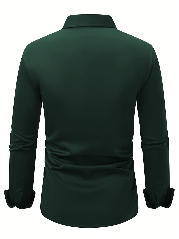 CLAREN | Chemise homme élégante en mélange de polyester