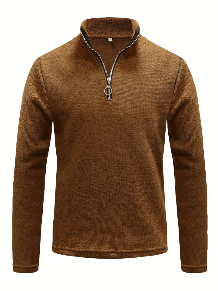 FENVARIS | Sweat-shirt homme à demi-fermeture éclair