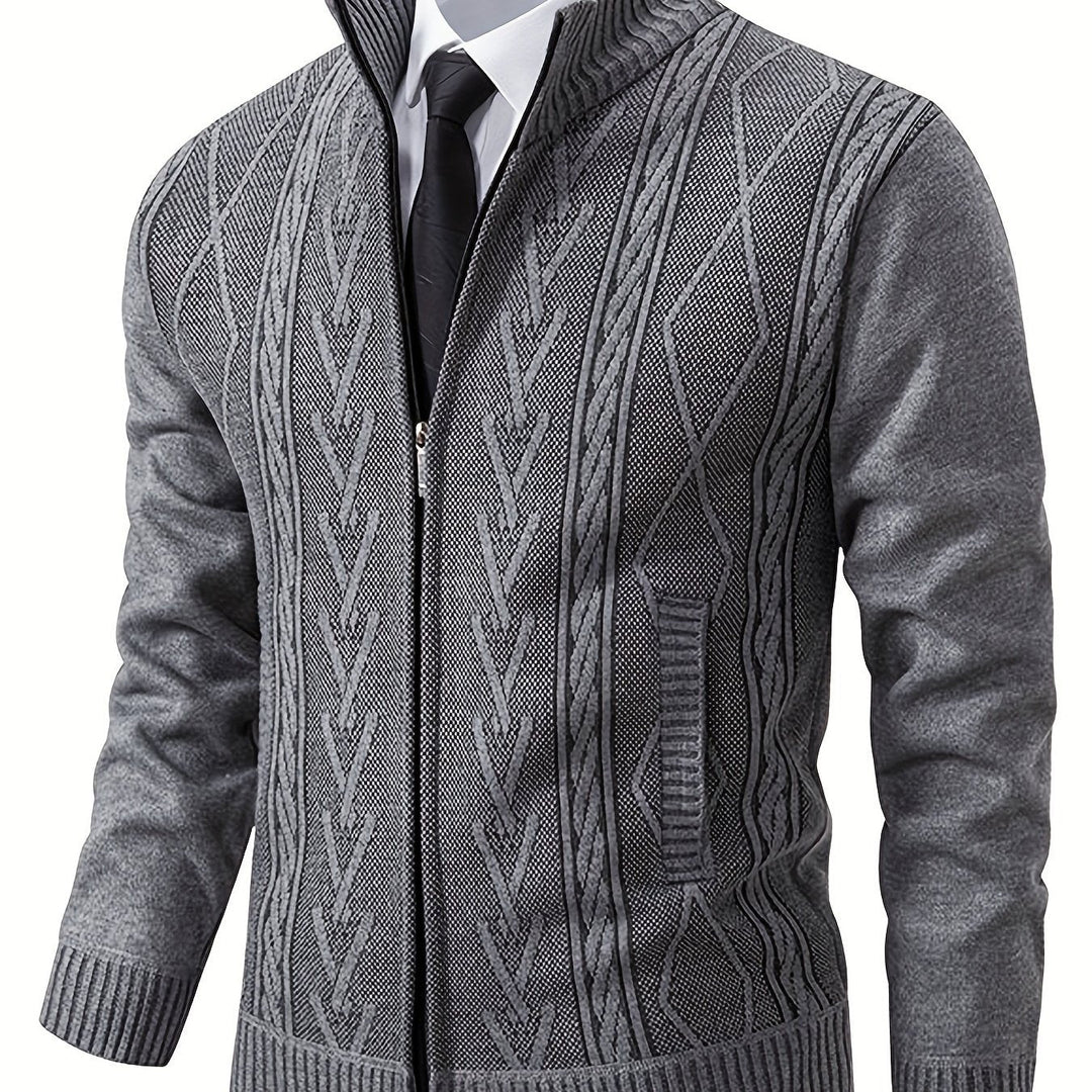 LORVIN | Pull homme à motif géométrique vintage