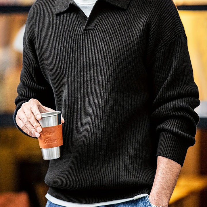 LUVAN | Trendy Men’s Sweater in Solid Color