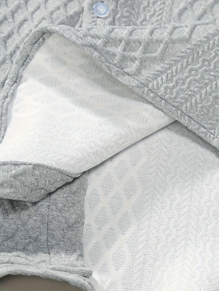 LEVANTO | Solid Checked Knitted Set