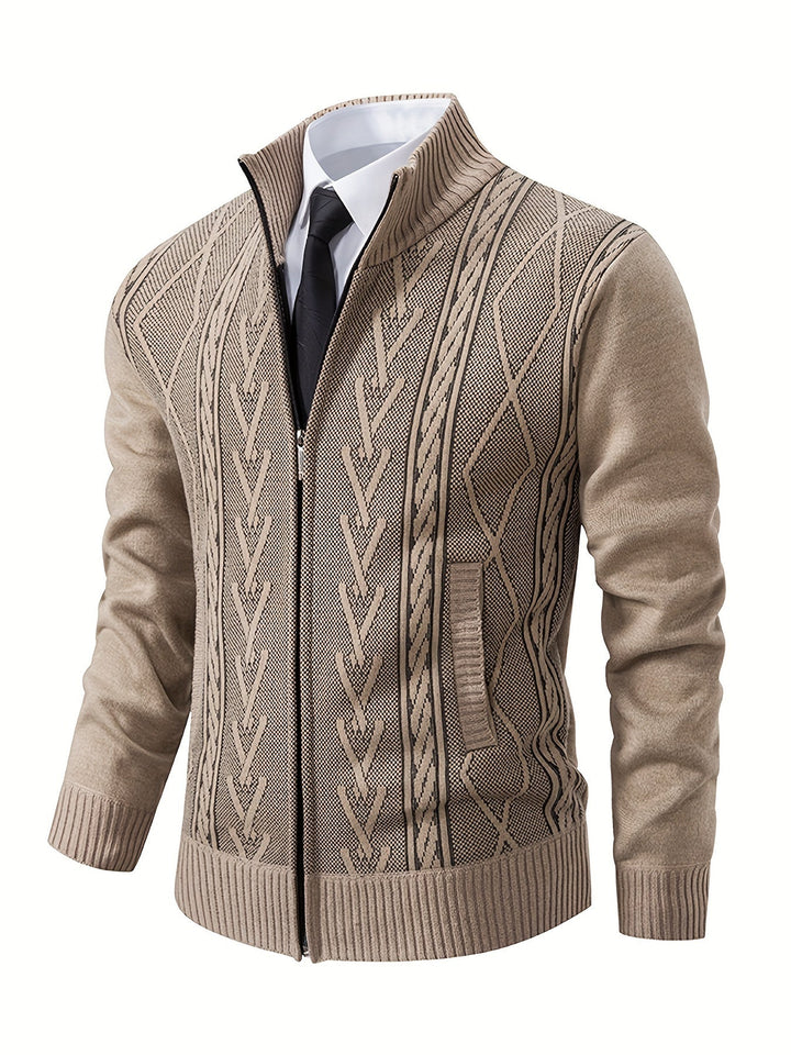 LORVIN | Pull homme à motif géométrique vintage