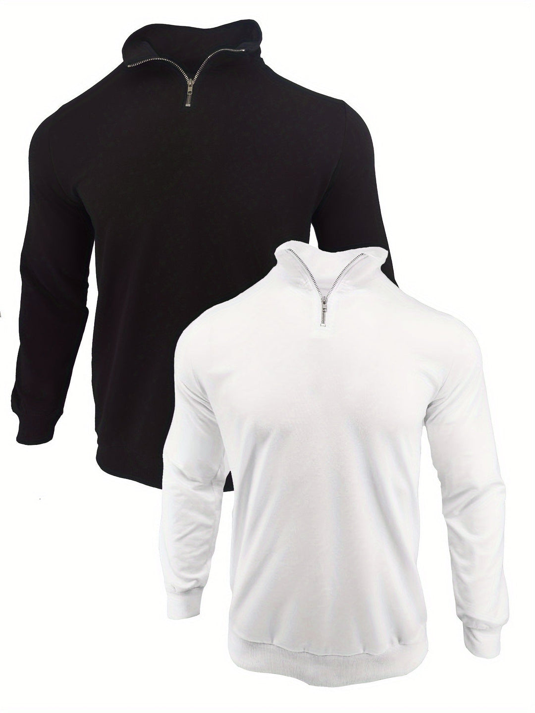 DANFEN | Casual Solid Men’s Sweatshirts with Half Zipper, Long Sleeves
