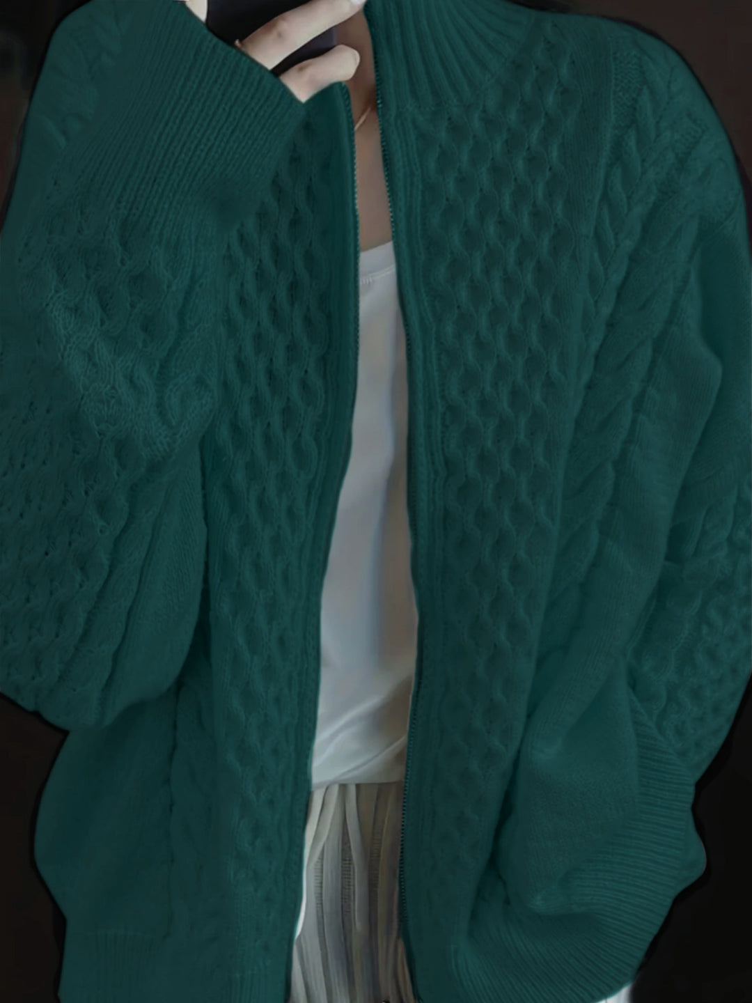 SOPHREN | Cardigan en maille avec fermeture éclair