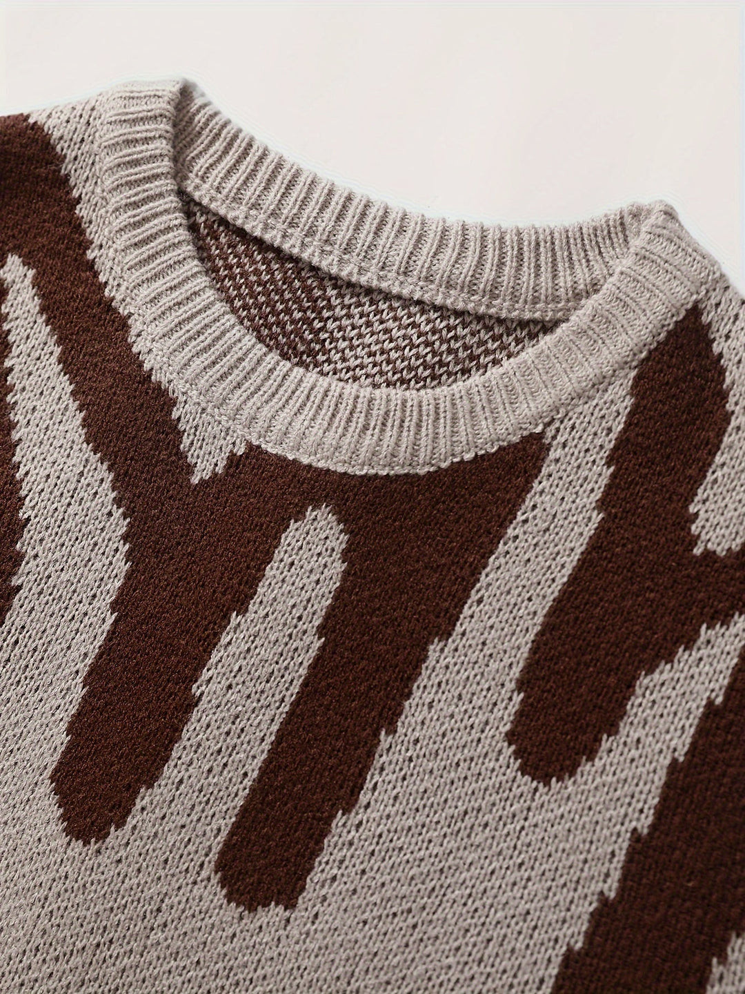 LOTEN | Pull décontracté à blocs de couleurs et col rond