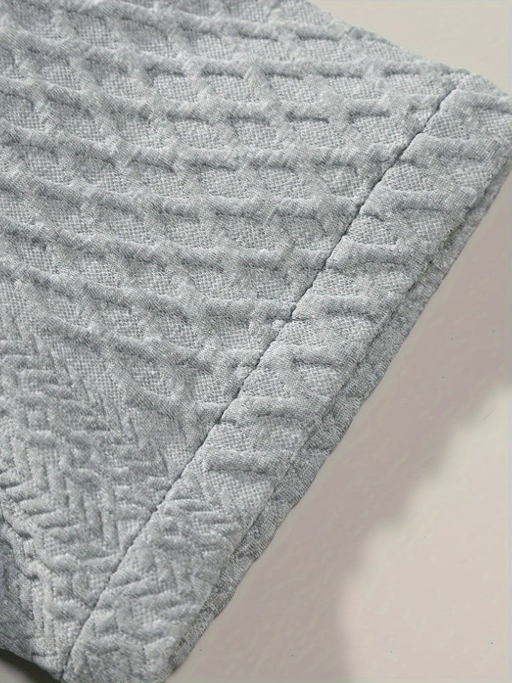 LEVANTO | Solid Checked Knitted Set