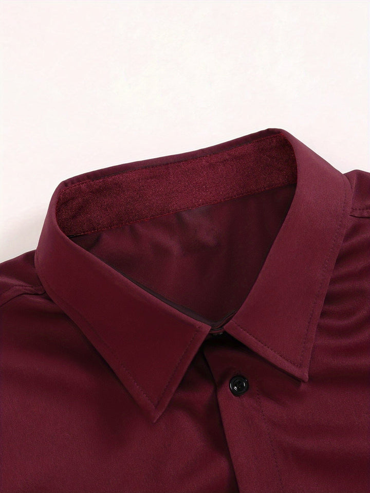 CLAREN | Chemise homme élégante en mélange de polyester