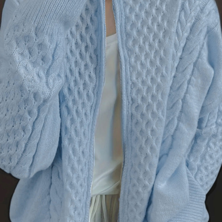SOPHREN | Cardigan en maille avec fermeture éclair