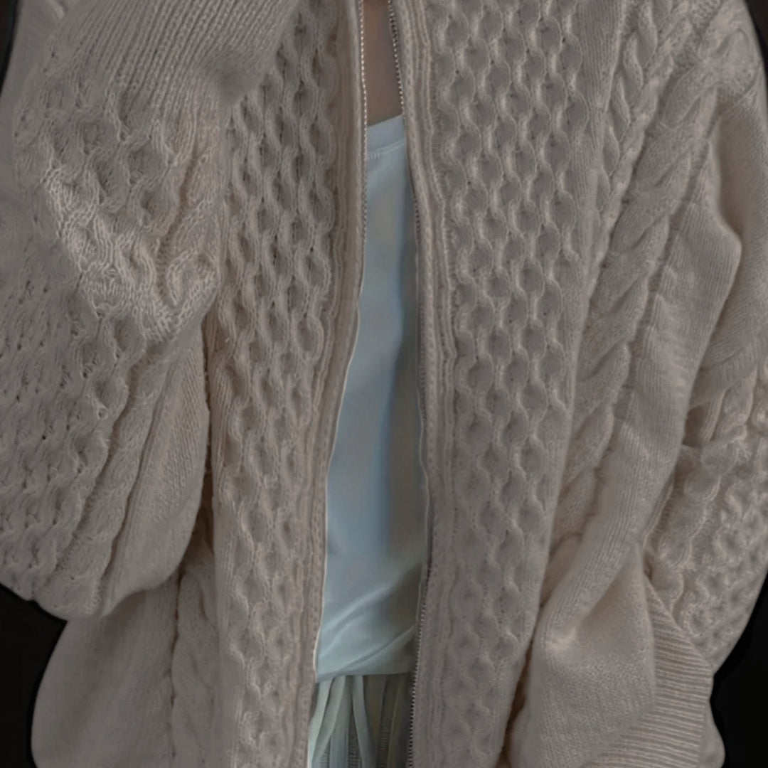 SOPHREN | Cardigan en maille avec fermeture éclair