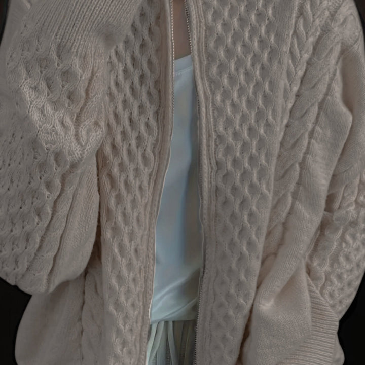 SOPHREN | Cardigan en maille avec fermeture éclair
