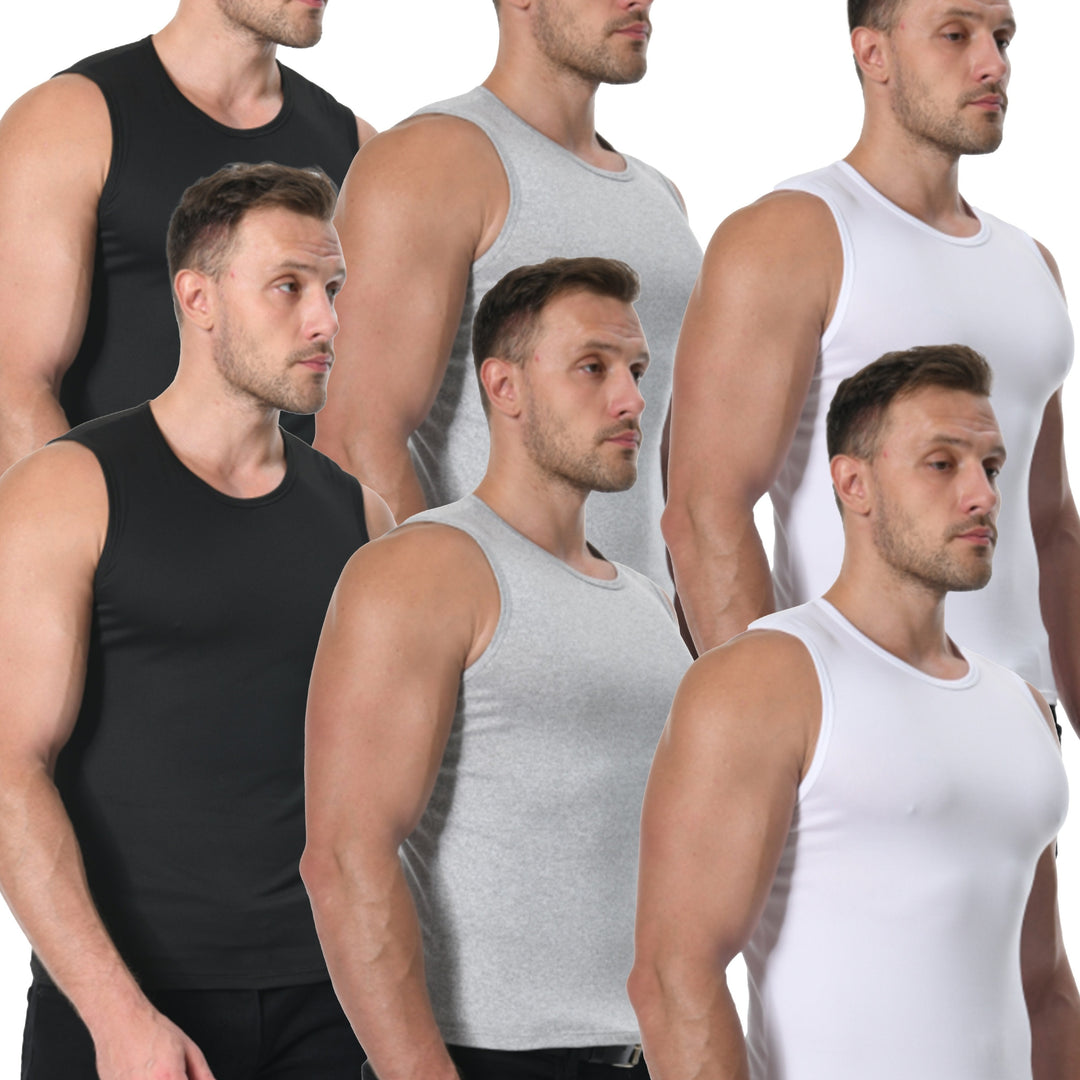 BENVAR | 6-Piece Men’s Basic Solid Color Vest
