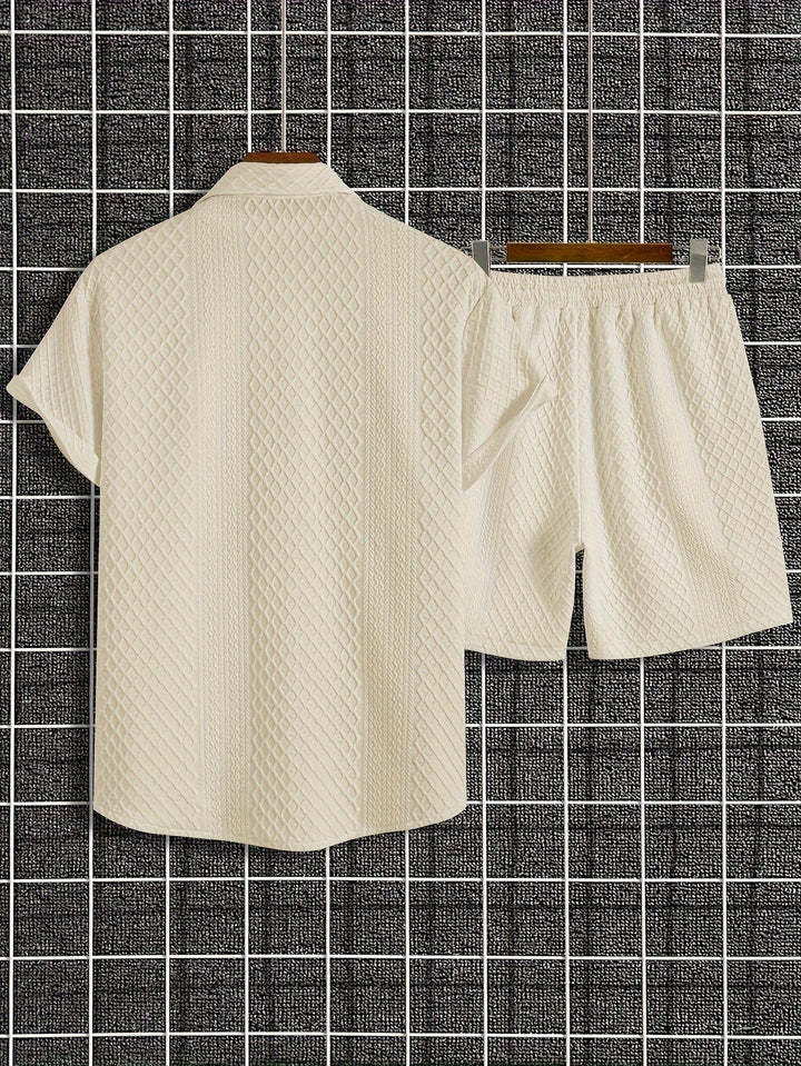 LEVANTO | Solid Checked Knitted Set