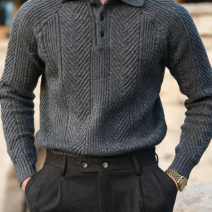 DANZOR | Pull de golf rétro en tricot