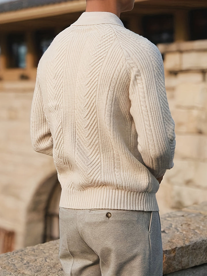 DANZOR | Pull de golf rétro en tricot