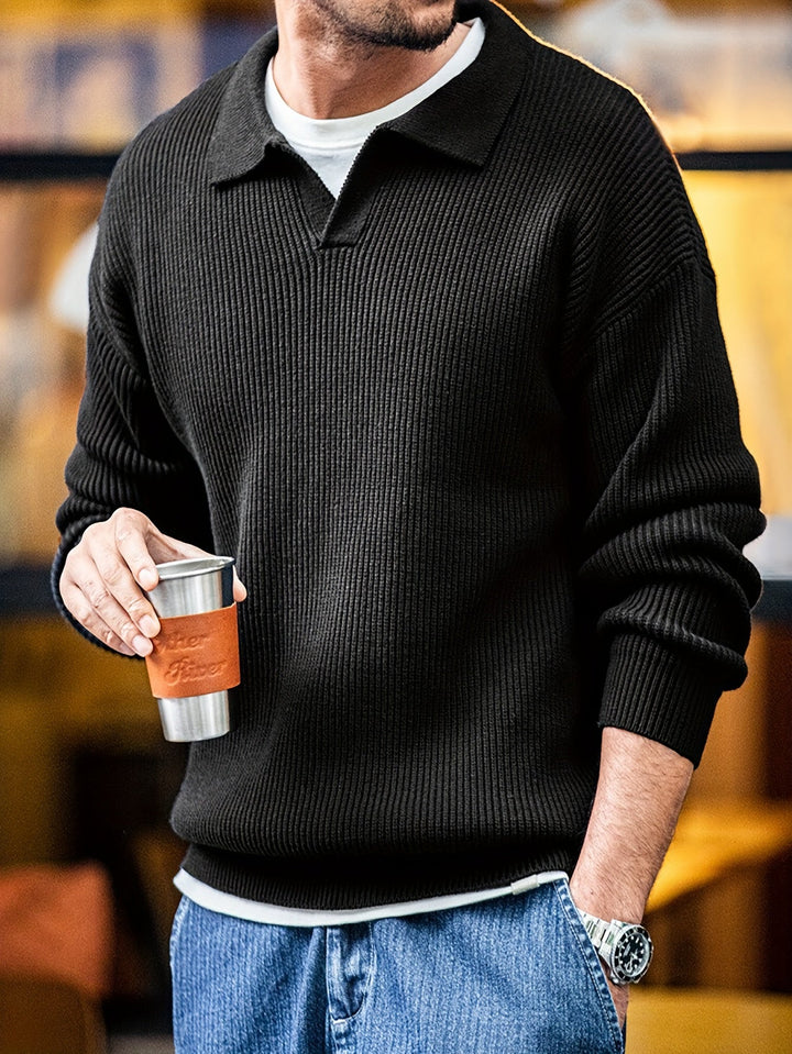 LUVAN | Trendy Men’s Sweater in Solid Color
