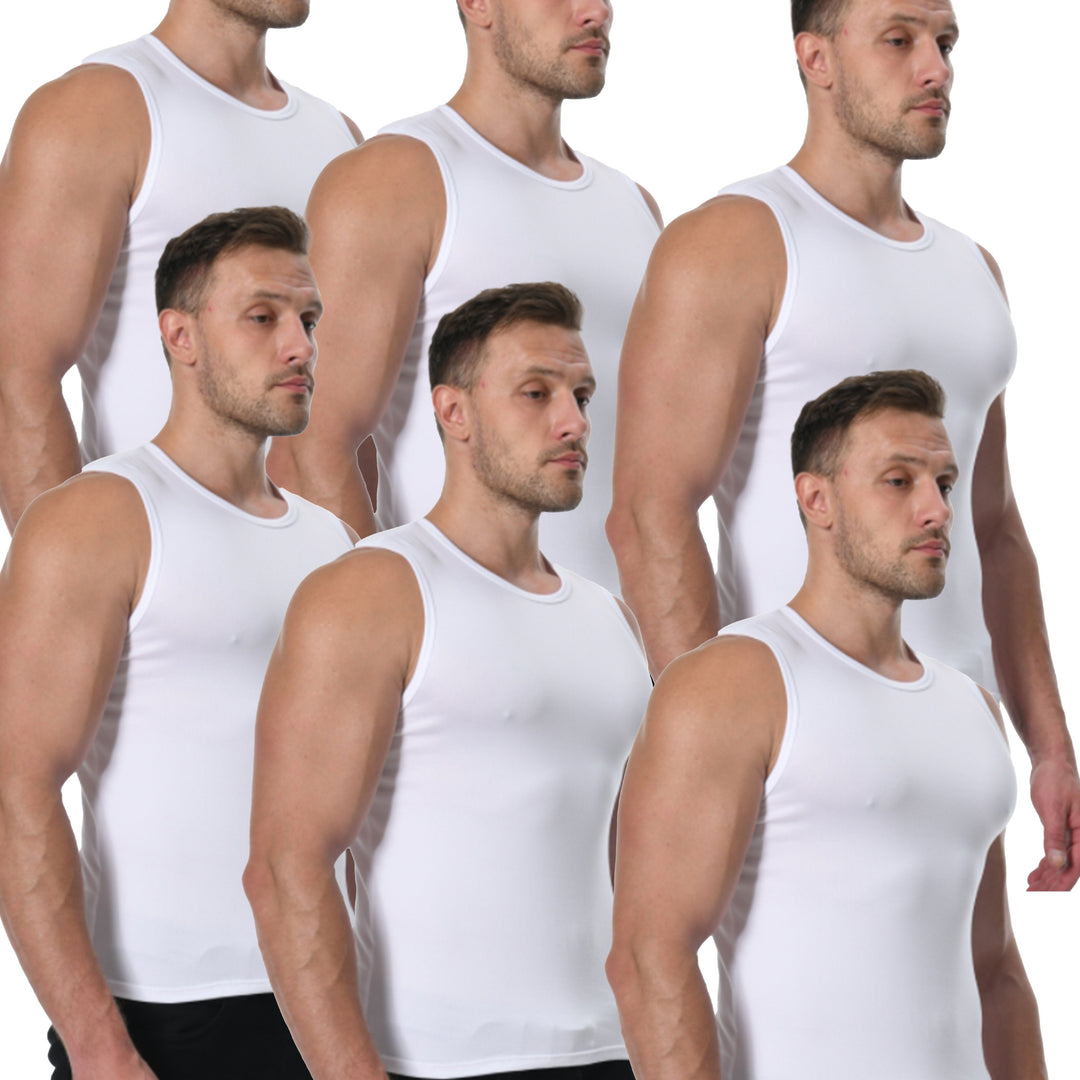 BENVAR | 6-Piece Men’s Basic Solid Color Vest
