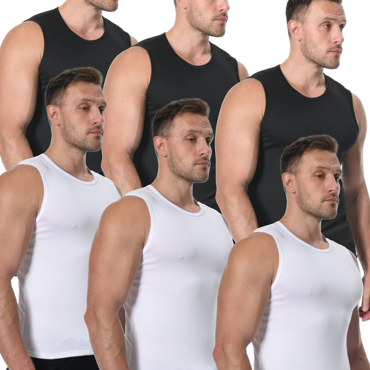 BENVAR | 6-Piece Men’s Basic Solid Color Vest