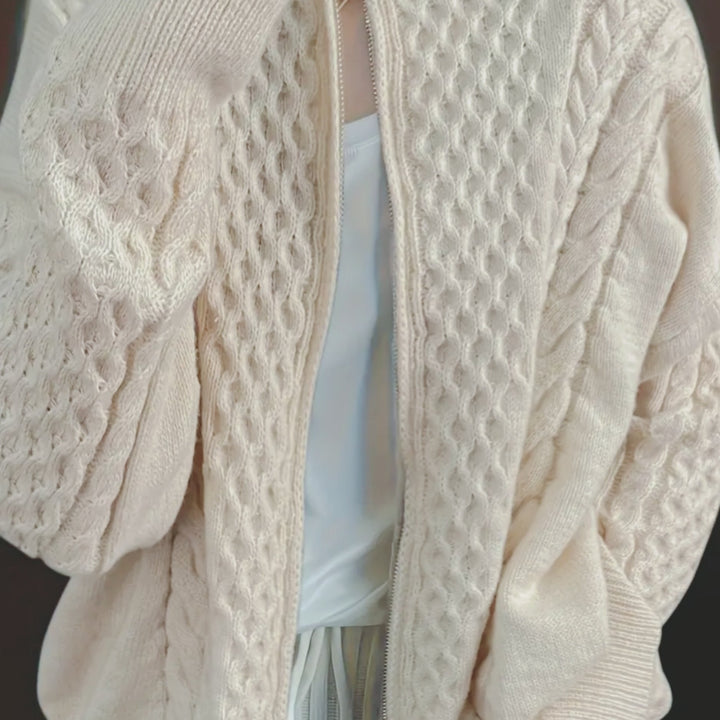 SOPHREN | Cardigan en maille avec fermeture éclair