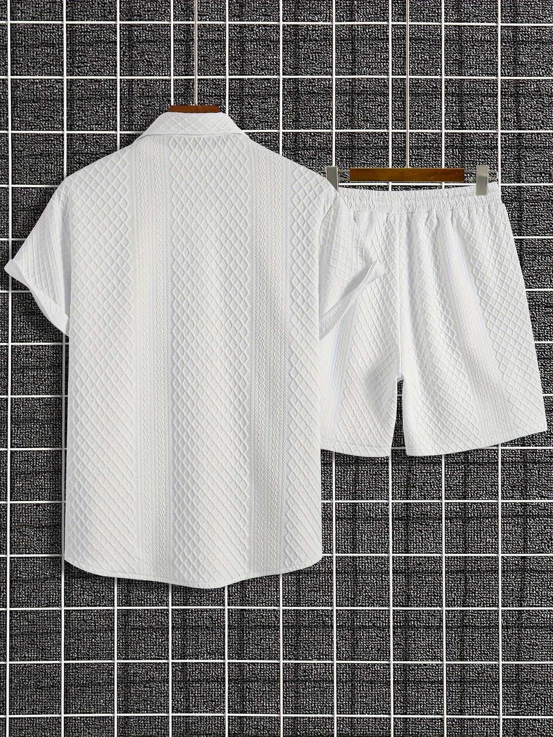LEVANTO | Solid Checked Knitted Set
