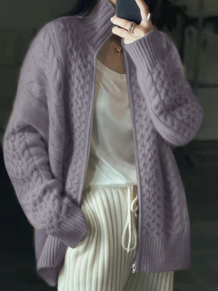 SOPHREN | Cardigan en maille avec fermeture éclair