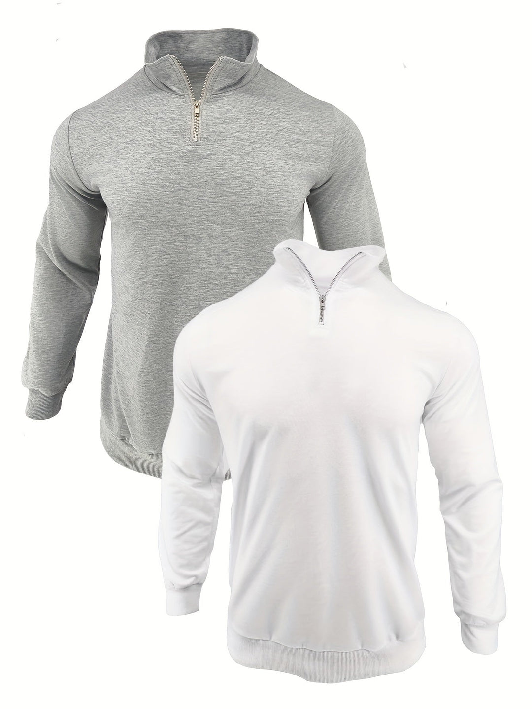 DANFEN | Casual Solid Men’s Sweatshirts with Half Zipper, Long Sleeves