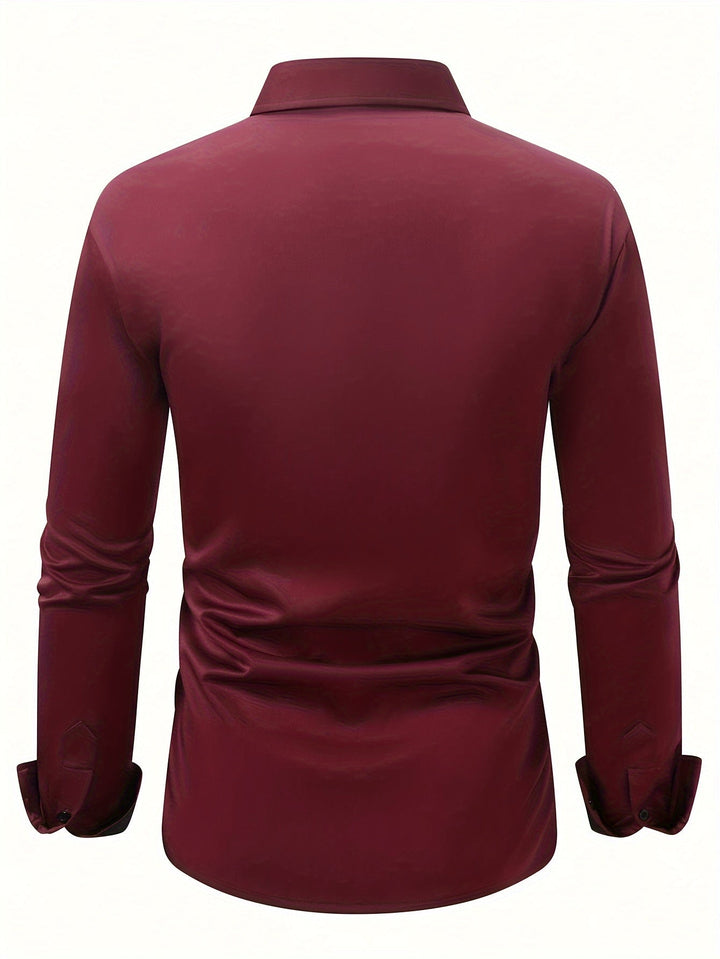 CLAREN | Chemise homme élégante en mélange de polyester