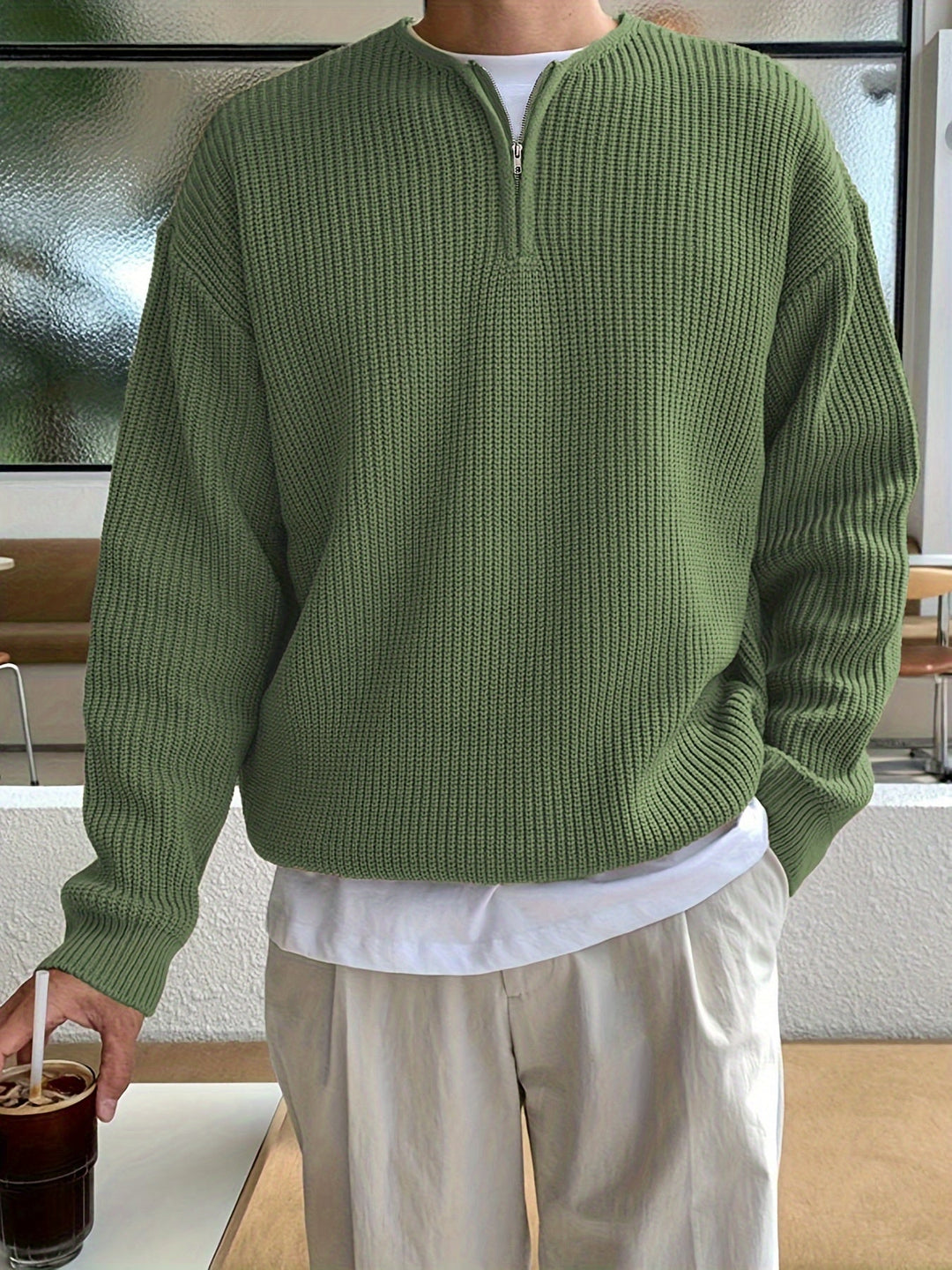DANBRO | Pull en maille avec fermeture éclair