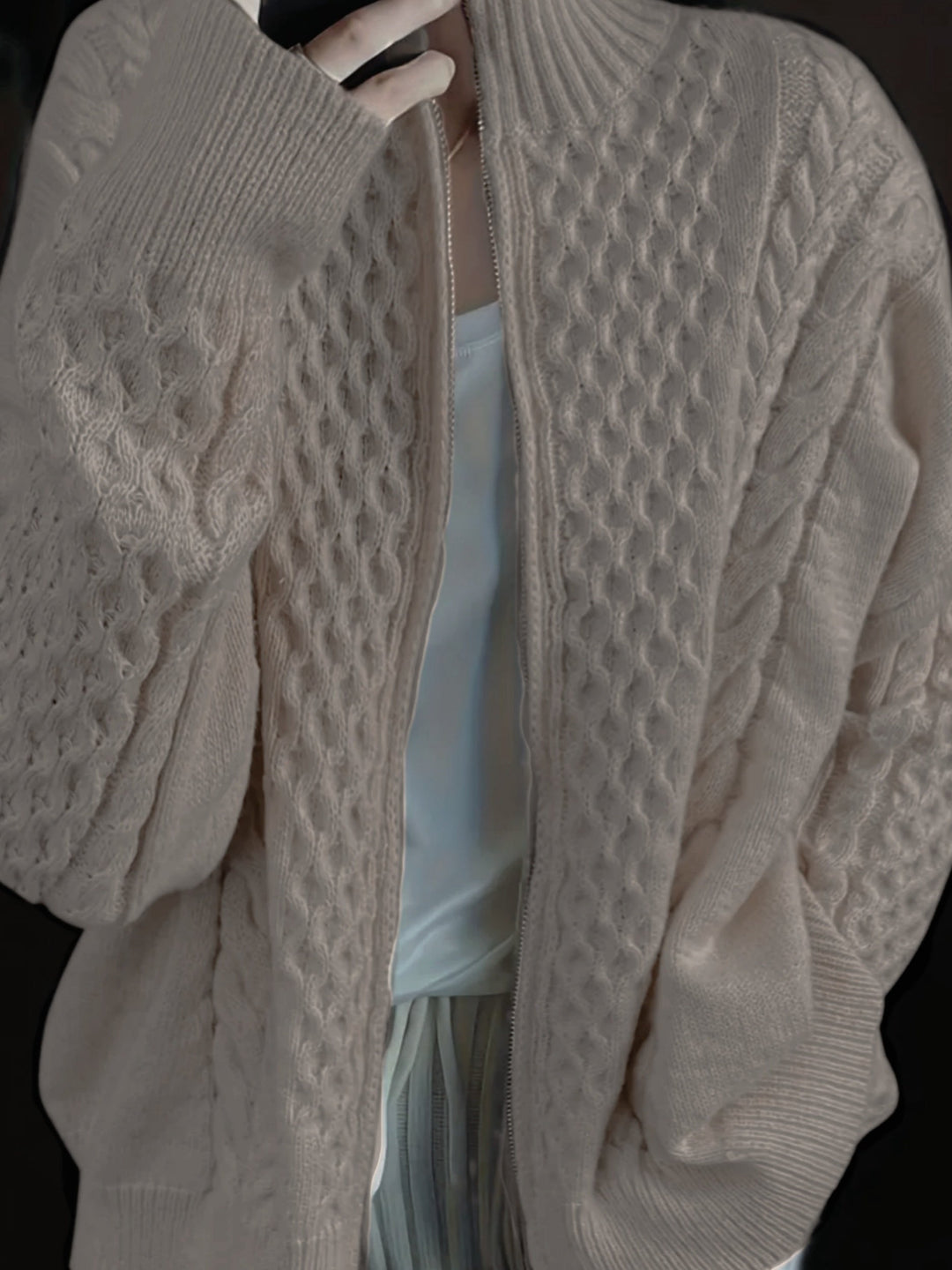SOPHREN | Cardigan en maille avec fermeture éclair