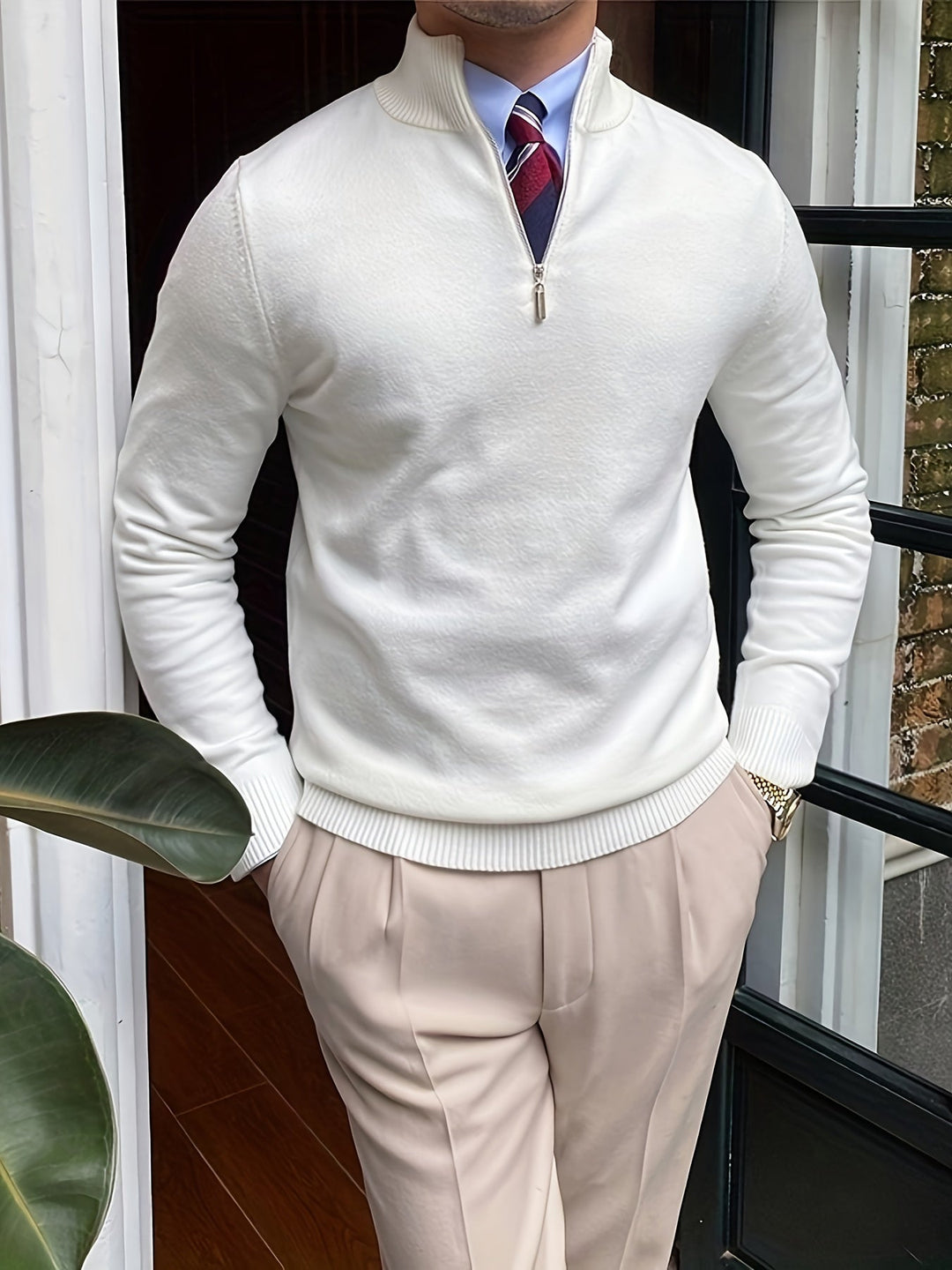 FENMIR | Pull en maille à manches longues pour homme