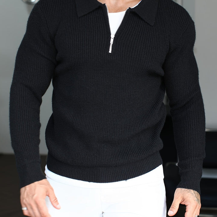 JAVIR | Pull homme en maille unie