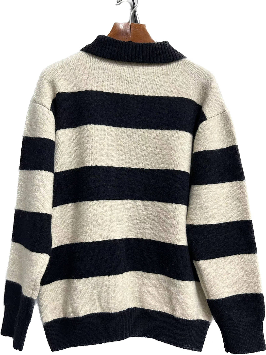 JASPIR | ​​Pull rayé en maille pour homme, coupe ample