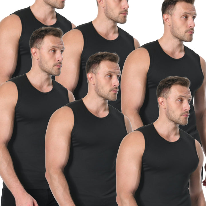 BENVAR | 6-Piece Men’s Basic Solid Color Vest